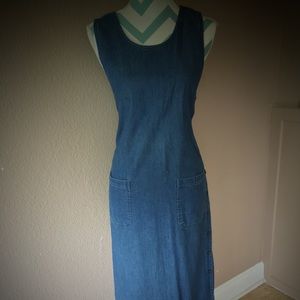 Karen Scott Denim Maxi Dress